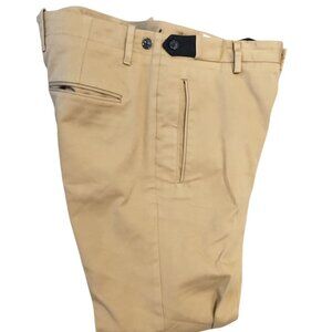 David Naman khaki Pants Minimal Pattern Straight Leg Mens Size 48 (IT) Waist 33"